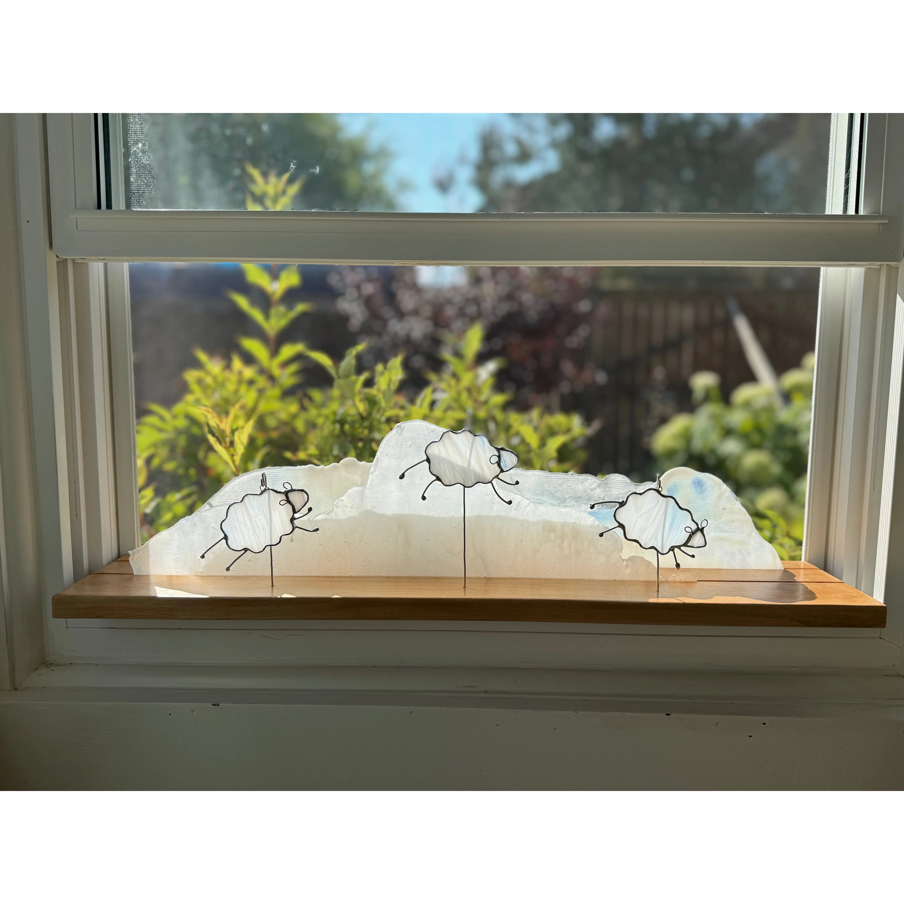 Counting Sheep on Maple Wood