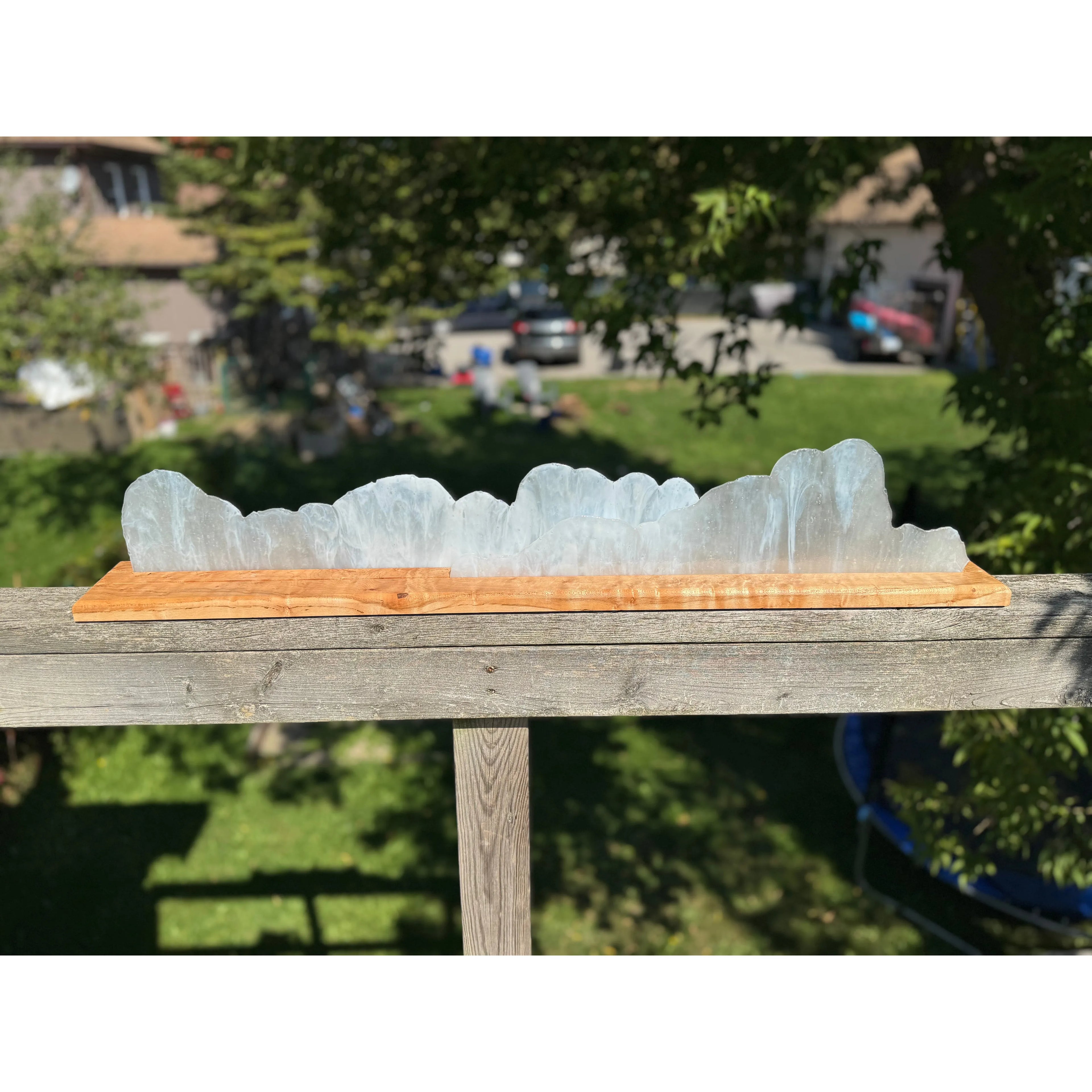 2 Long Clouds on Birdseye Maple